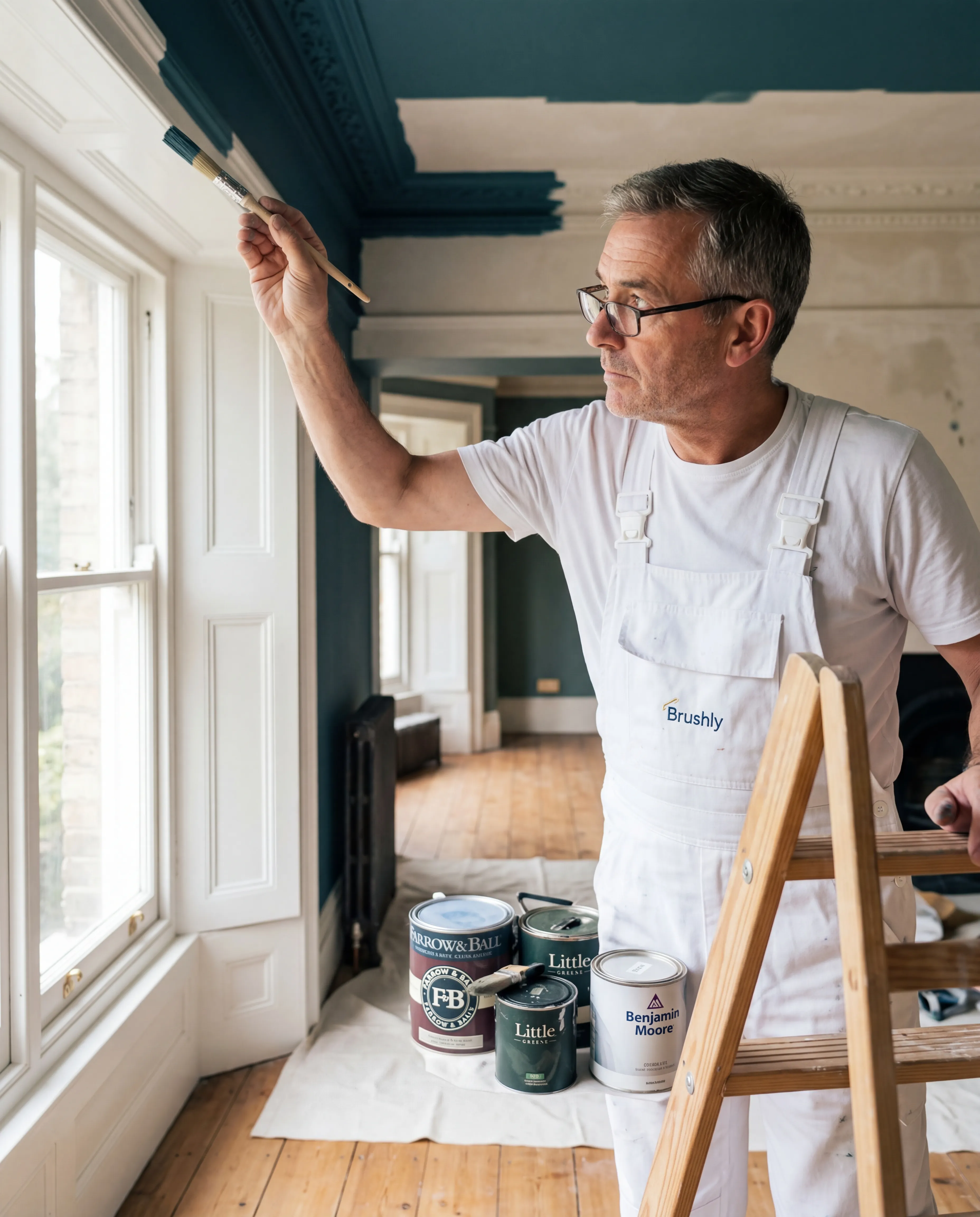 Brushly decorator painting a period property