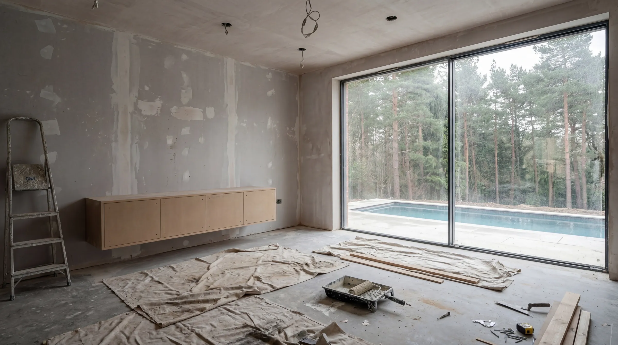 Living room before renovation